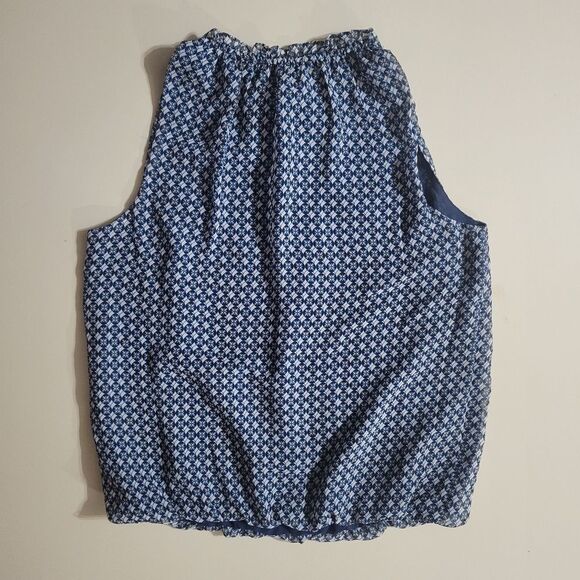 Max Studio Women's Navy Print Tank Blouse Top - Picture 13 of 13